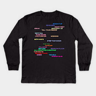 LP1 Tracklist Kids Long Sleeve T-Shirt